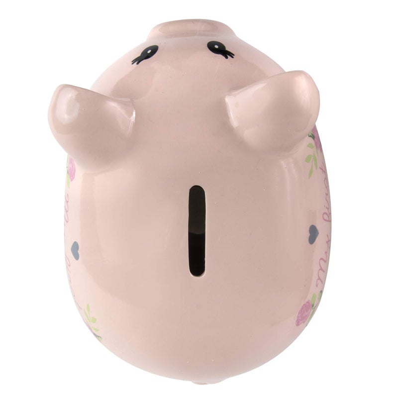 Baby Essentials My First Piggy Bank, Baby's First Piggy Banks for Boys and Girls (Flowers) - Image 3